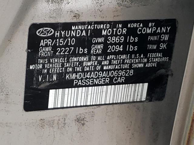 Photo 9 VIN: KMHDU4AD9AU069628 - HYUNDAI ELANTRA BL 