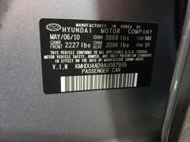 Photo 11 VIN: KMHDU4AD9AU087935 - HYUNDAI ELANTRA BL 