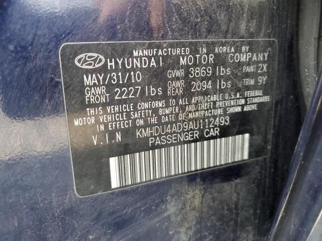 Photo 11 VIN: KMHDU4AD9AU112493 - HYUNDAI ELANTRA BL 