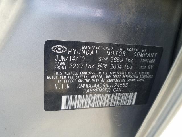 Photo 9 VIN: KMHDU4AD9AU124563 - HYUNDAI ELANTRA BL 