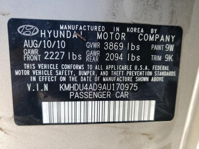 Photo 11 VIN: KMHDU4AD9AU170975 - HYUNDAI ELANTRA 