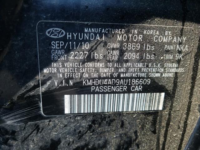 Photo 9 VIN: KMHDU4AD9AU186609 - HYUNDAI ELANTRA BL 