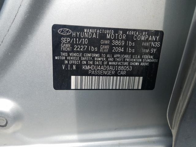 Photo 9 VIN: KMHDU4AD9AU188053 - HYUNDAI ELANTRA BL 