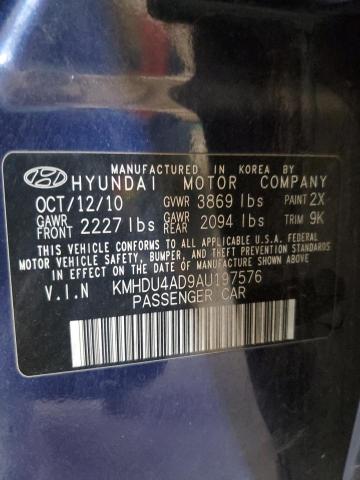 Photo 11 VIN: KMHDU4AD9AU197576 - HYUNDAI ELANTRA 