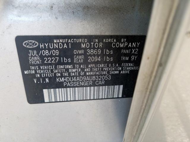 Photo 9 VIN: KMHDU4AD9AU832053 - HYUNDAI ELANTRA BL 