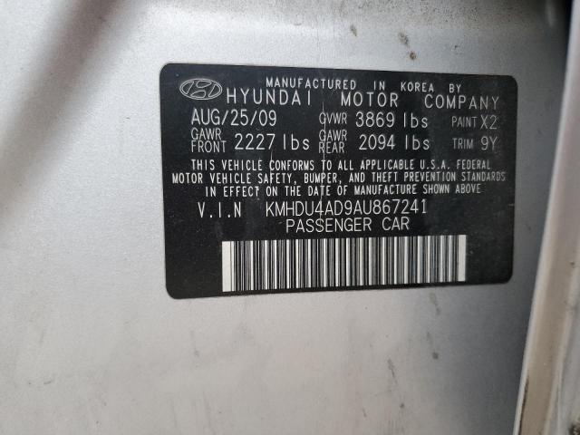 Photo 11 VIN: KMHDU4AD9AU867241 - HYUNDAI ELANTRA 