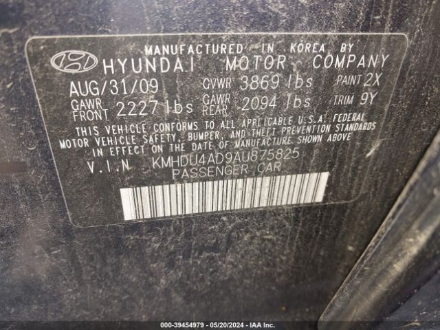 Photo 8 VIN: KMHDU4AD9AU875825 - HYUNDAI ELANTRA 