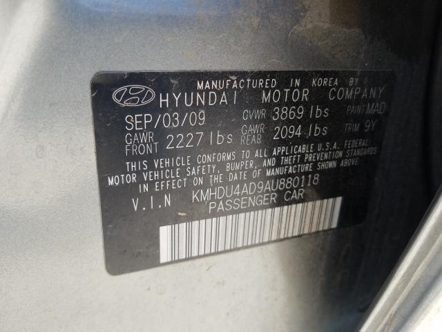 Photo 9 VIN: KMHDU4AD9AU880118 - HYUNDAI ELANTRA BL 