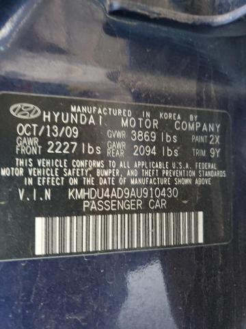 Photo 11 VIN: KMHDU4AD9AU910430 - HYUNDAI ELANTRA BL 