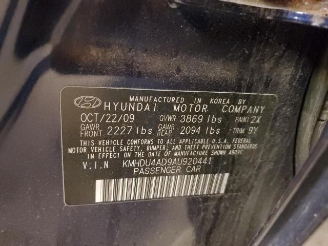 Photo 11 VIN: KMHDU4AD9AU920441 - HYUNDAI ELANTRA 