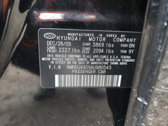 Photo 9 VIN: KMHDU4AD9AU980543 - HYUNDAI ELANTRA BL 