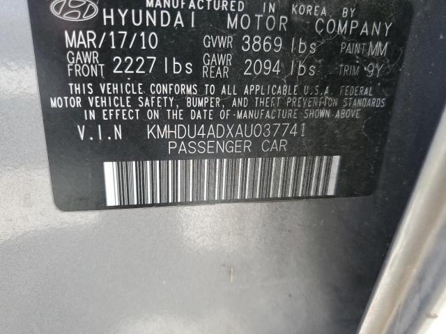 Photo 11 VIN: KMHDU4ADXAU037741 - HYUNDAI ELANTRA 