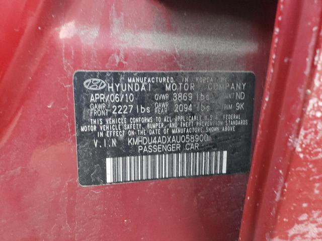 Photo 11 VIN: KMHDU4ADXAU058900 - HYUNDAI ELANTRA BL 