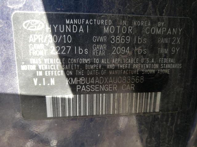 Photo 9 VIN: KMHDU4ADXAU083568 - HYUNDAI ELANTRA BL 