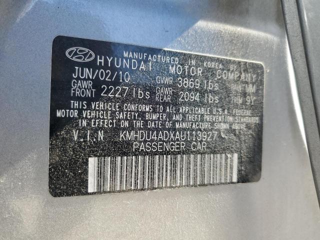 Photo 10 VIN: KMHDU4ADXAU113927 - HYUNDAI ELANTRA 