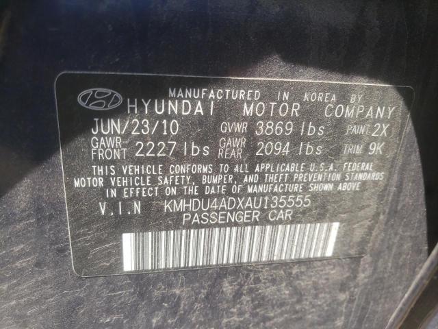 Photo 9 VIN: KMHDU4ADXAU135555 - HYUNDAI ELANTRA BL 