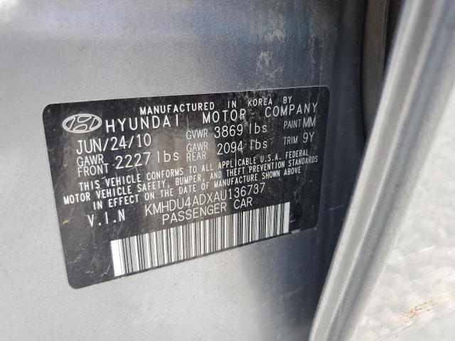 Photo 11 VIN: KMHDU4ADXAU136737 - HYUNDAI ELANTRA BL 