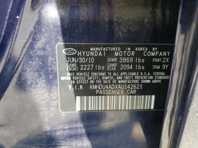 Photo 12 VIN: KMHDU4ADXAU142621 - HYUNDAI ELANTRA BL 