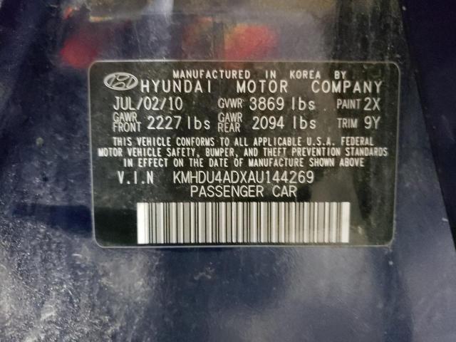 Photo 11 VIN: KMHDU4ADXAU144269 - HYUNDAI ELANTRA BL 