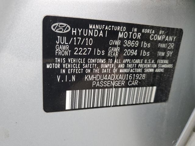 Photo 11 VIN: KMHDU4ADXAU161928 - HYUNDAI ELANTRA 