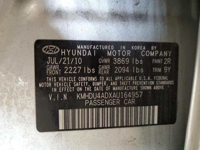 Photo 12 VIN: KMHDU4ADXAU164957 - HYUNDAI ELANTRA 