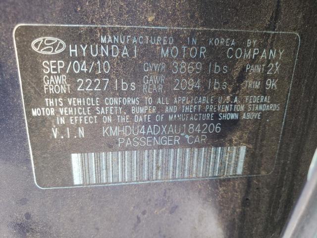 Photo 9 VIN: KMHDU4ADXAU184206 - HYUNDAI ELANTRA BL 