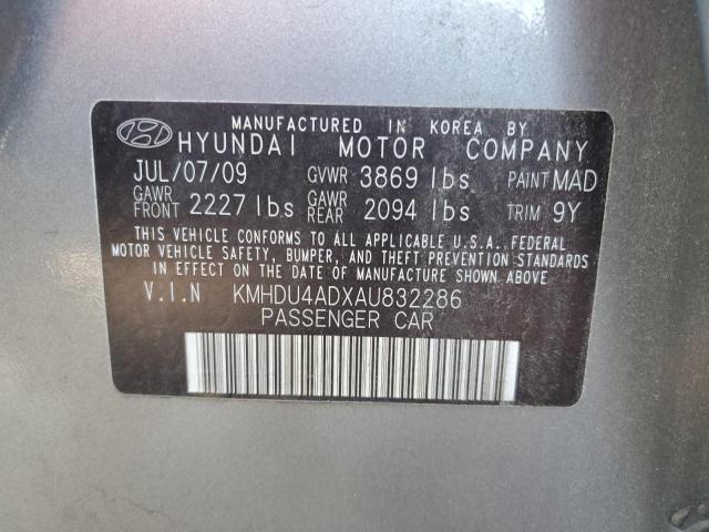 Photo 11 VIN: KMHDU4ADXAU832286 - HYUNDAI ELANTRA BL 