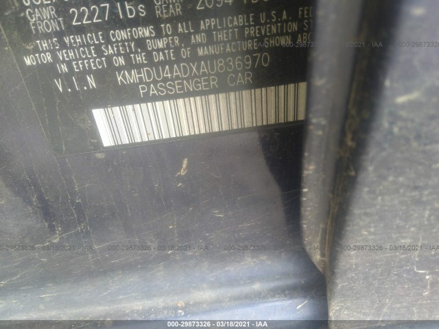 Photo 8 VIN: KMHDU4ADXAU836970 - HYUNDAI ELANTRA 