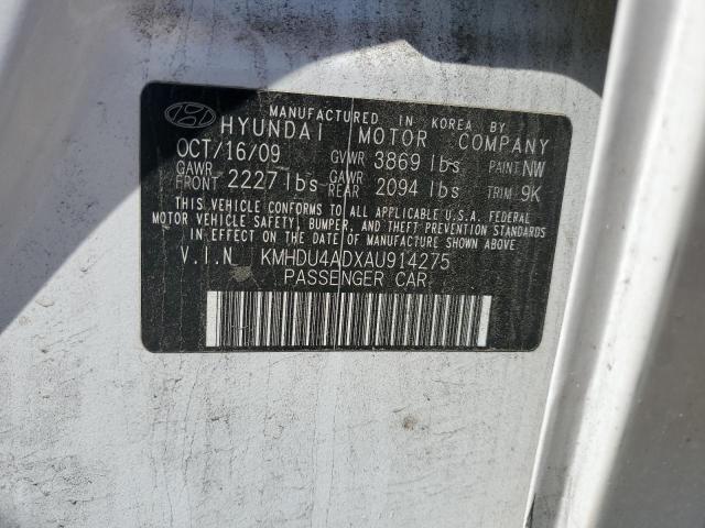 Photo 12 VIN: KMHDU4ADXAU914275 - HYUNDAI ELANTRA 