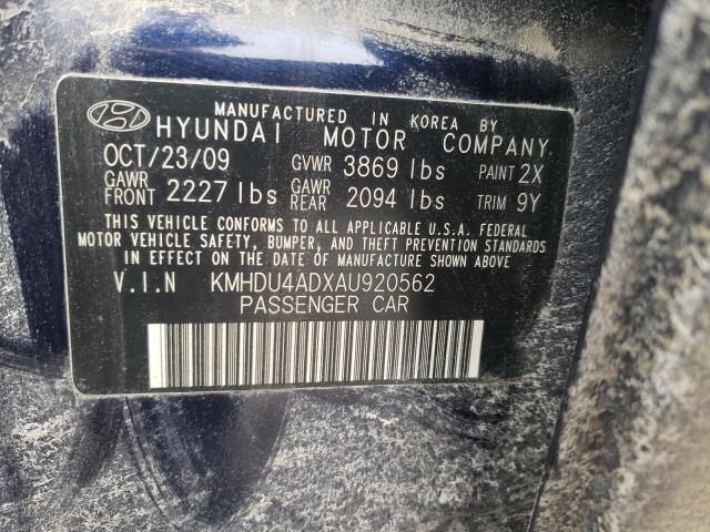 Photo 9 VIN: KMHDU4ADXAU920562 - HYUNDAI ELANTRA BL 