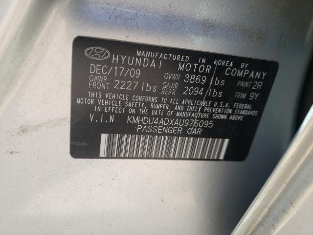 Photo 11 VIN: KMHDU4ADXAU976095 - HYUNDAI ELANTRA BL 