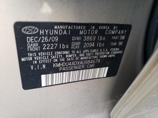 Photo 11 VIN: KMHDU4ADXAU984679 - HYUNDAI ELANTRA 