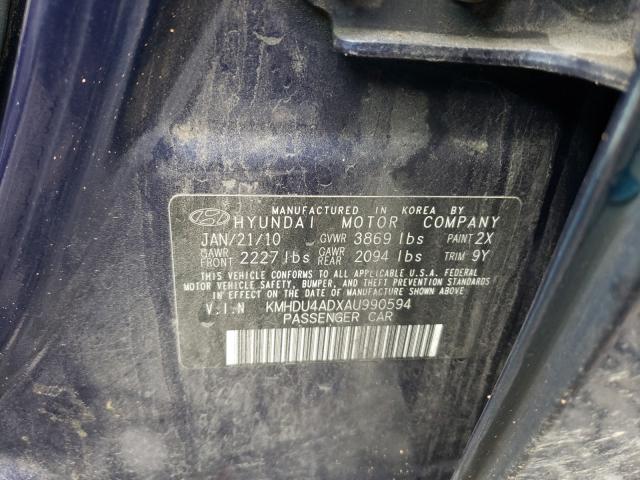 Photo 9 VIN: KMHDU4ADXAU990594 - HYUNDAI ELANTRA BL 