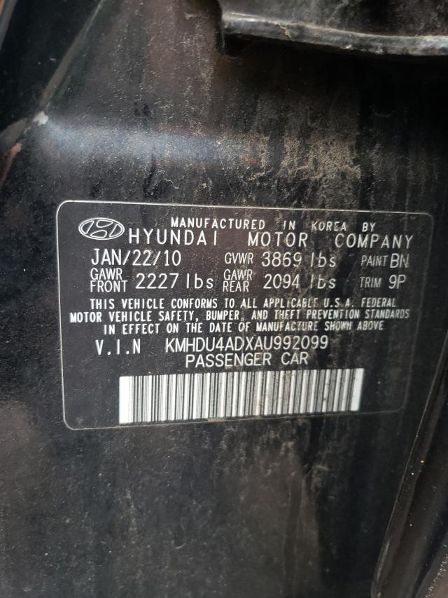 Photo 9 VIN: KMHDU4ADXAU992099 - HYUNDAI ELANTRA BL 