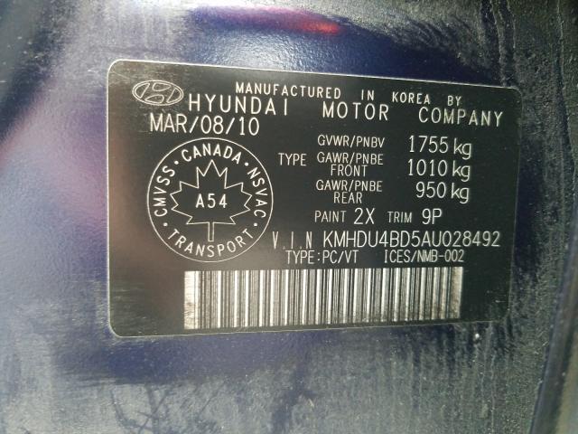 Photo 9 VIN: KMHDU4BD5AU028492 - HYUNDAI ELANTRA BL 