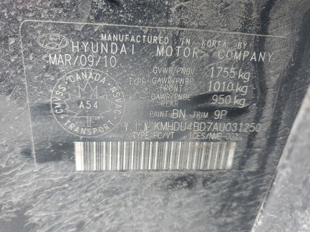 Photo 9 VIN: KMHDU4BD7AU031250 - HYUNDAI ELANTRA BL 