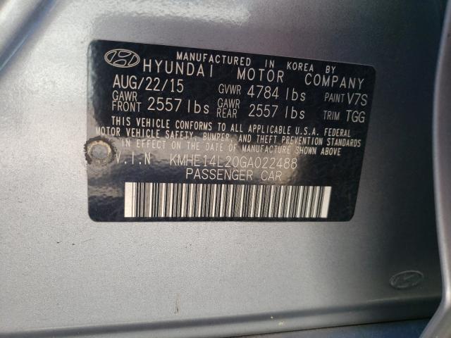 Photo 9 VIN: KMHE14L20GA022488 - HYUNDAI SONATA PLU 