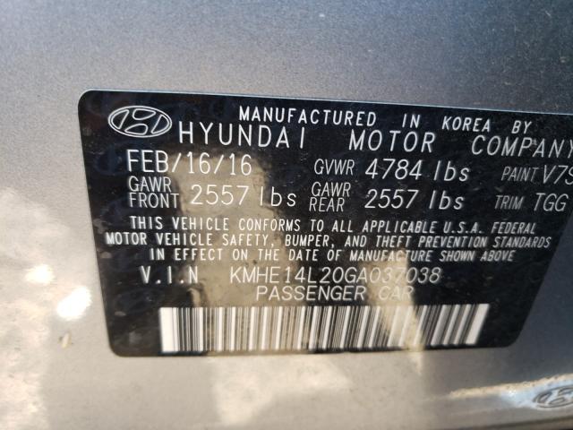 Photo 9 VIN: KMHE14L20GA037038 - HYUNDAI SONATA PLU 