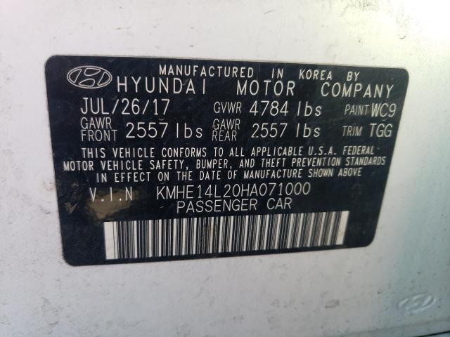 Photo 12 VIN: KMHE14L20HA071000 - HYUNDAI SONATA 