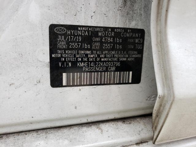 Photo 11 VIN: KMHE14L22KA093796 - HYUNDAI SONATA PLU 