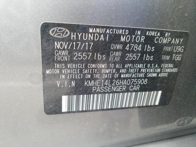 Photo 9 VIN: KMHE14L26HA075908 - HYUNDAI SONATA 