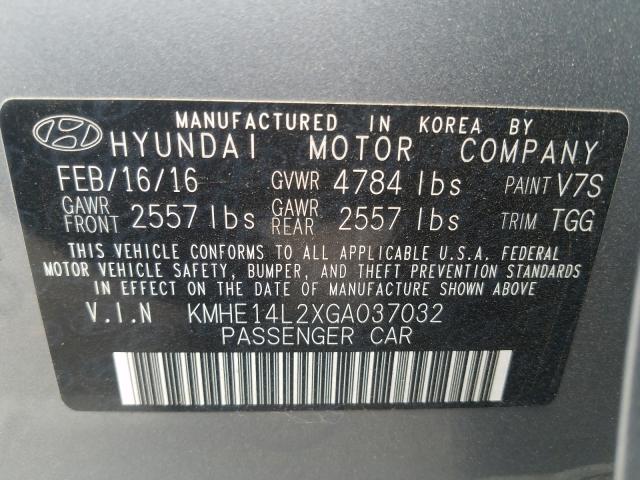 Photo 9 VIN: KMHE14L2XGA037032 - HYUNDAI SONATA PLU 