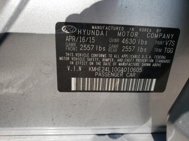 Photo 9 VIN: KMHE24L10GA010605 - HYUNDAI SONATA HYB 