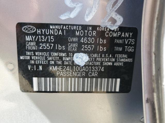 Photo 11 VIN: KMHE24L10GA013374 - HYUNDAI SONATA HYB 