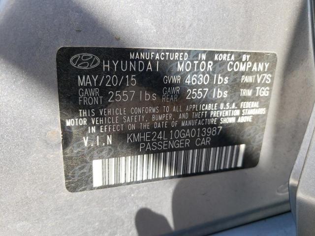 Photo 9 VIN: KMHE24L10GA013987 - HYUNDAI SONATA HYB 