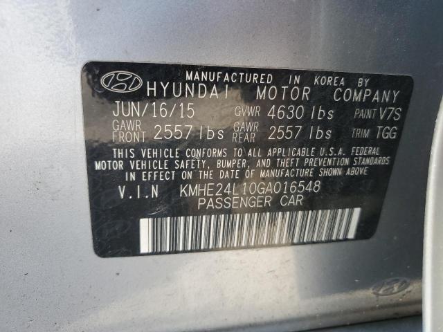 Photo 11 VIN: KMHE24L10GA016548 - HYUNDAI SONATA HYB 