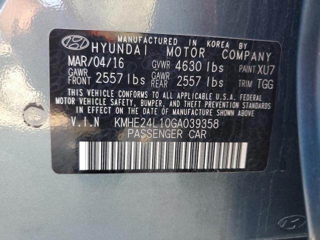 Photo 11 VIN: KMHE24L10GA039358 - HYUNDAI SONATA 