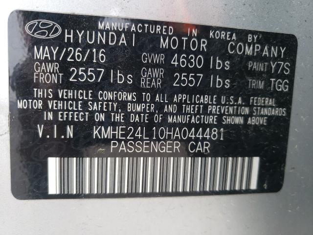 Photo 9 VIN: KMHE24L10HA044481 - HYUNDAI SONATA HYB 