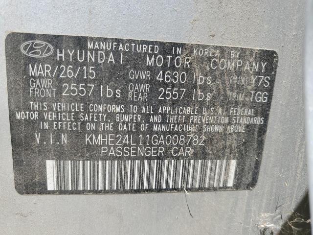 Photo 11 VIN: KMHE24L11GA008782 - HYUNDAI SONATA HYB 