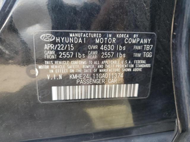 Photo 12 VIN: KMHE24L11GA011374 - HYUNDAI SONATA HYB 